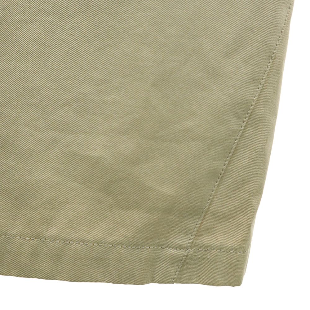 gomme ゴム 日本製 長袖 膝丈ワンピース ベージュ レディース