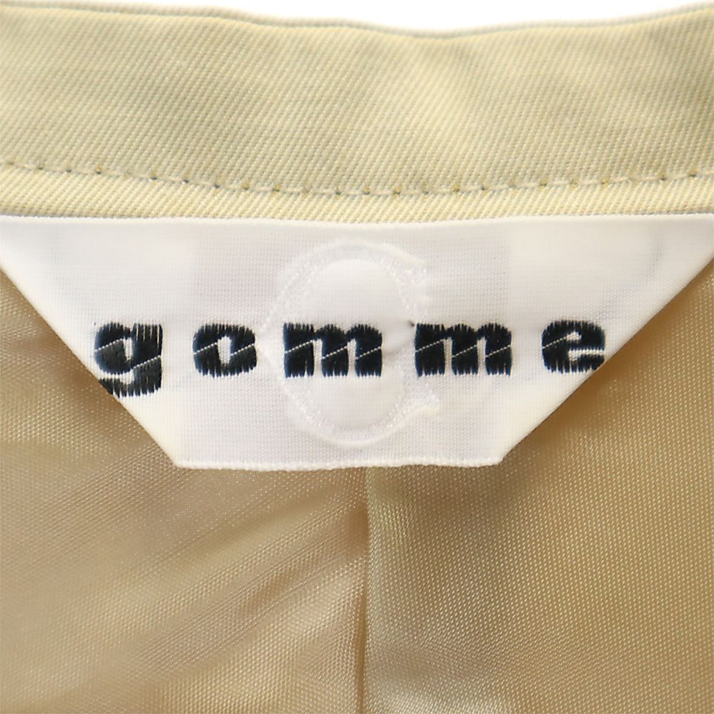 gomme ゴム 日本製 長袖 膝丈ワンピース ベージュ レディース