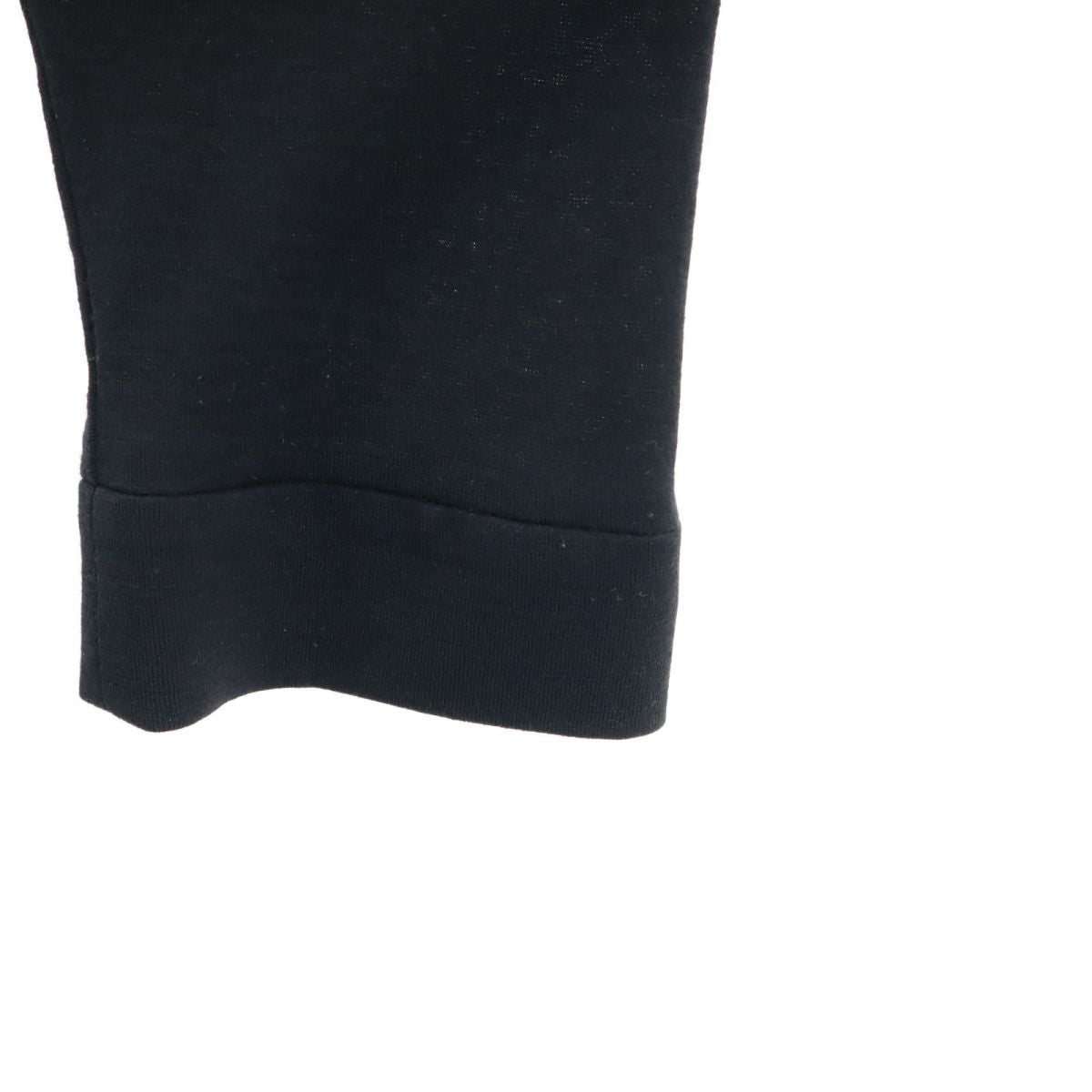 U by ungaro ユーバイウンガロ 日本製 長袖 ウール 膝丈ワンピース 40 黒 レディース