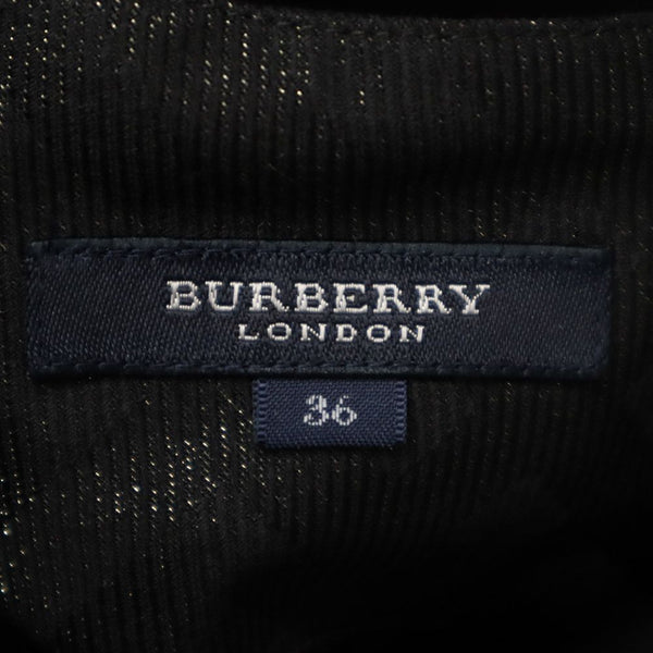 未使用 バーバリー ロンドン 三陽商会 チェック柄 ワンピース 36 ブラック BURBERRY LONDON レディース