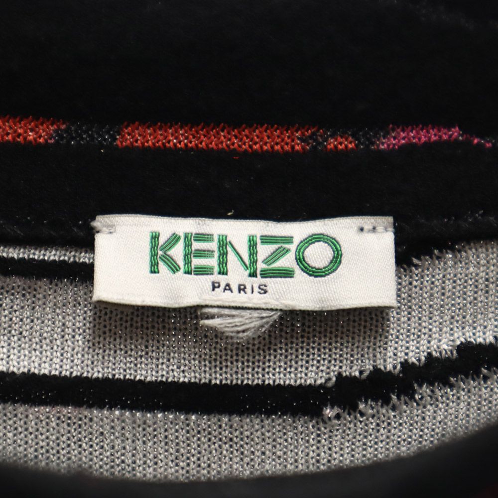 KENZO ケンゾー 総柄 半袖 ワンピース ブラック系 レディース
