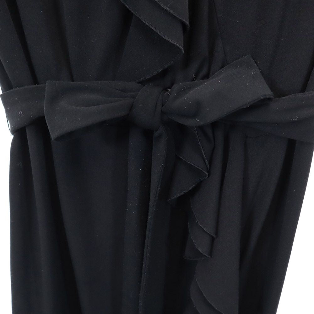 Calvin klein カルバンクライン 半袖 膝丈ワンピース 10 黒 フレンチスリーブ レディース