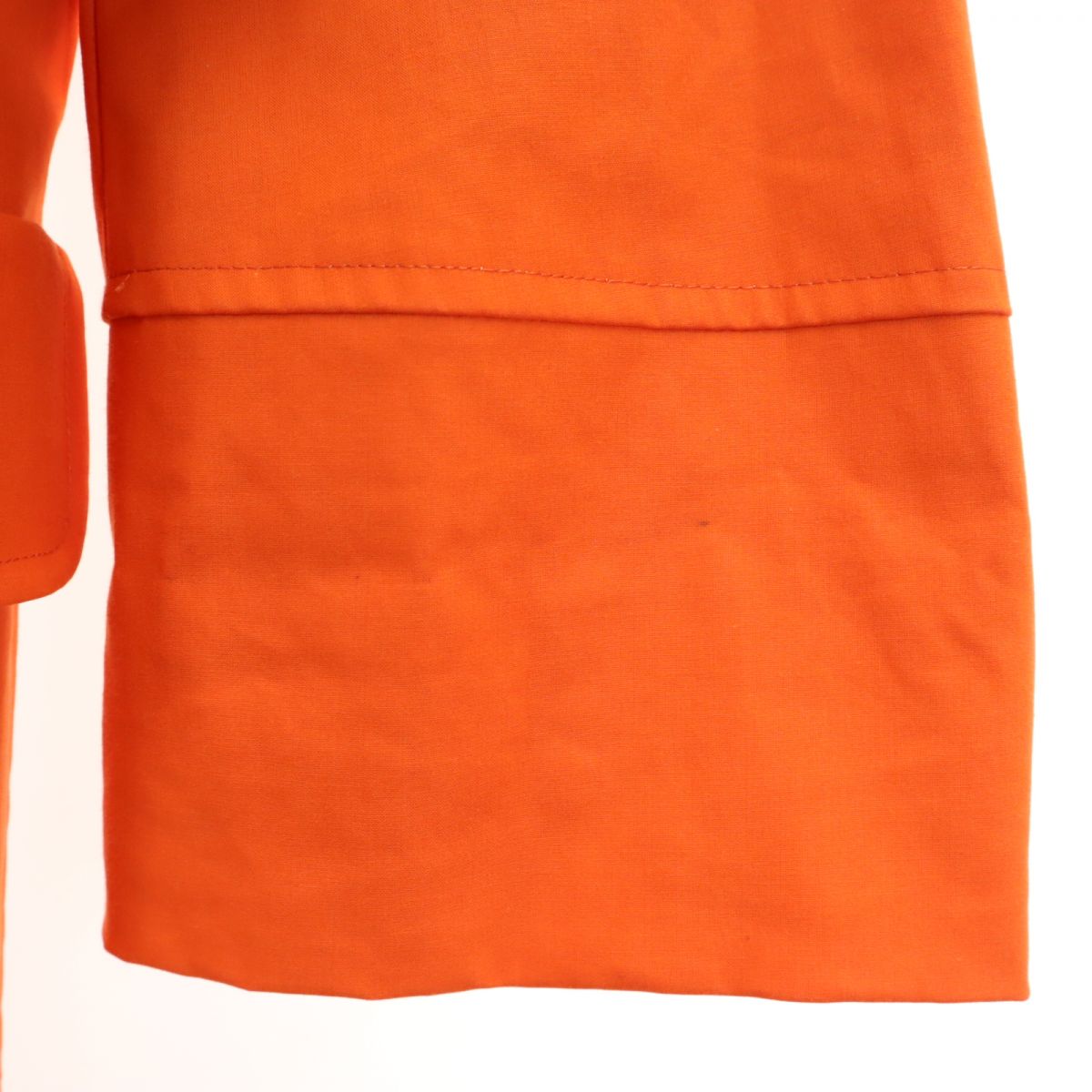 ランバンオンブルー ロングコート 38 オレンジ LANVIN en Bleu レディース