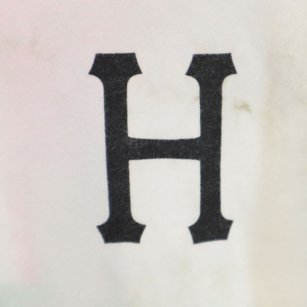 HUF ハフ バックプリント 半袖 Tシャツ L ホワイト系 メンズ