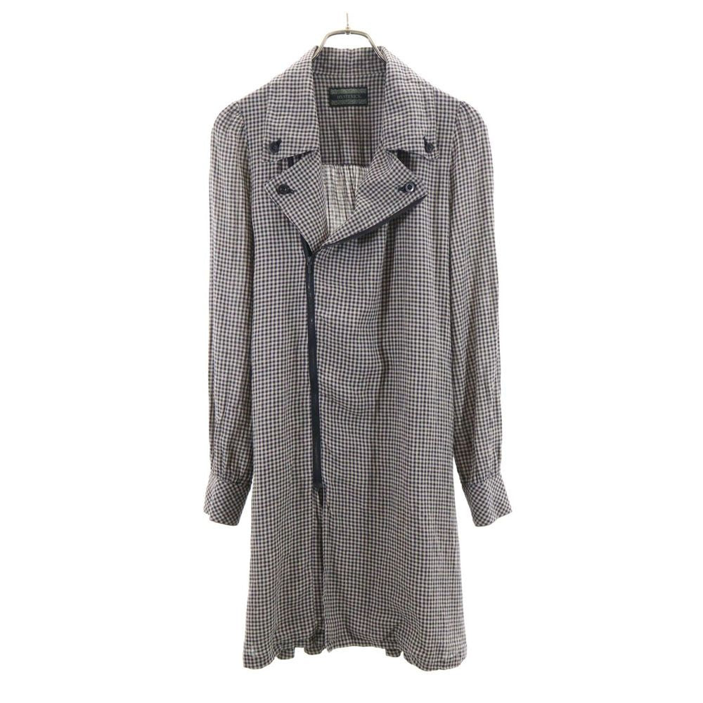 HYSTERIC ヒステリック 日本製 チェック柄 コート F ブラック系 レディース