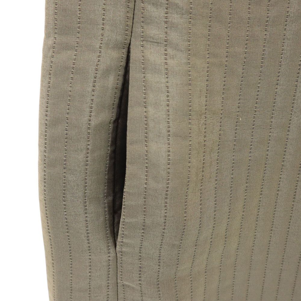 MAX MARA マックスマーラ イタリア製 ノースリーブ ワンピース 42 カーキ バックジップ レディース