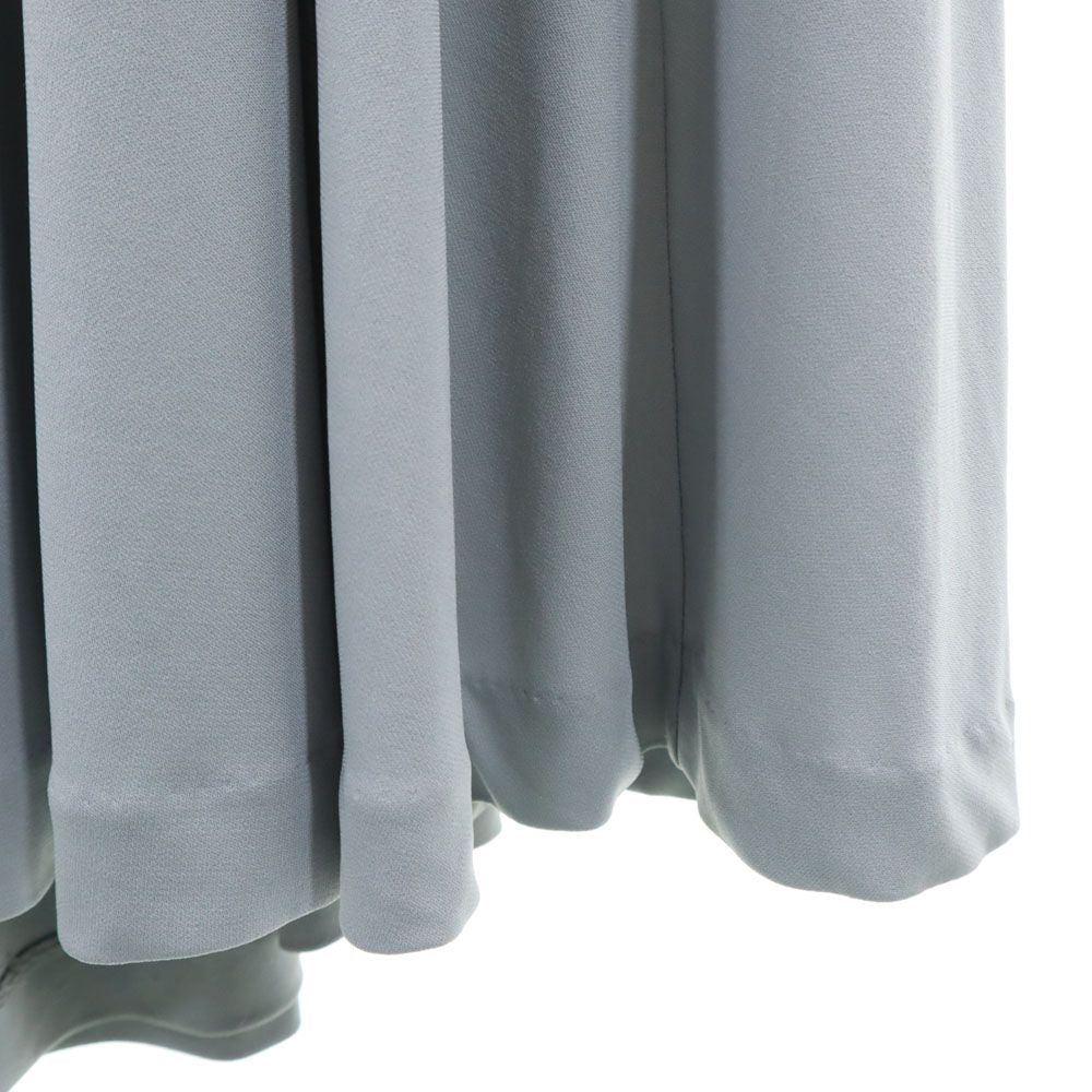 eauk オーク 日本製 ノースリーブ ワンピース 2 グレー バックジップ レディース