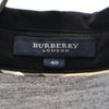 バーバリー 三陽商会 日本製 シルクブレンド 長袖 ロングワンピース 40 黒 BURBERRY レディース