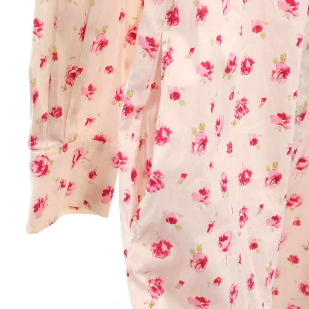 PS Paul Smith ピーエスポールスミス ウーマン 花柄 長袖 ロングワンピース 40 ピンク系 women レディース