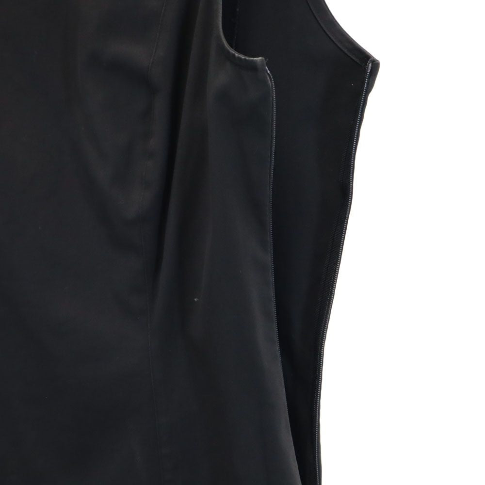 Emporio Armani エンポリオアルマーニ イタリア製 ノースリーブ ロングワンピース 40 ブラック レディース