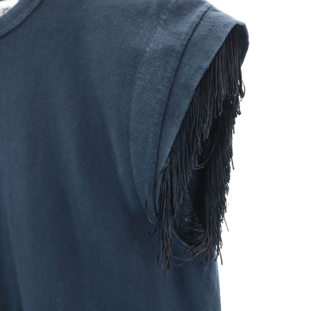 TOGA トーガ オッズアンドエンズ 半袖 膝丈ワンピース F ネイビー Odds&Ends フレンチスリーブ レディース