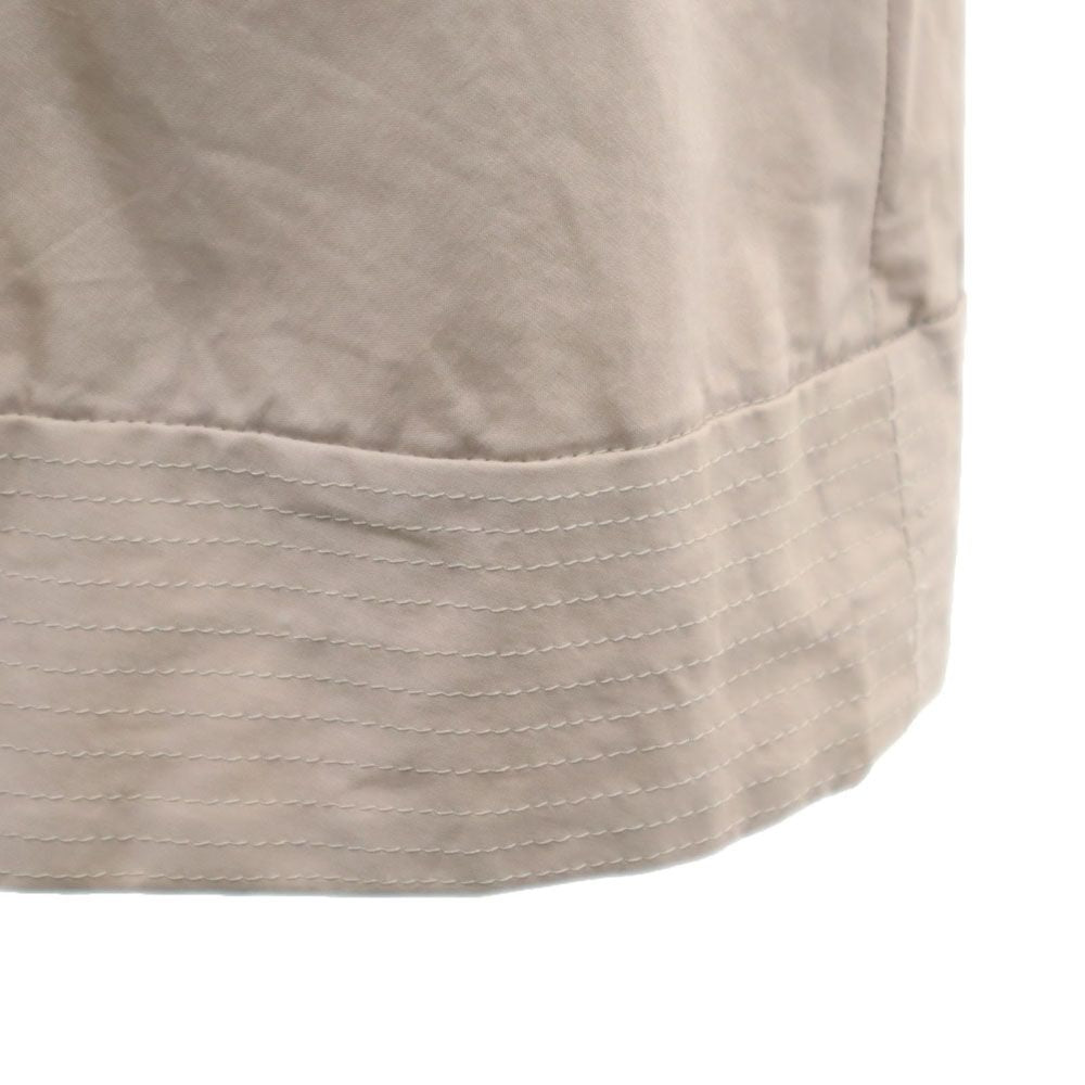 GIVENCHY ジバンシィ 半袖 スタンドカラー フレア 膝丈ワンピース 42 ベージュ系 レディース