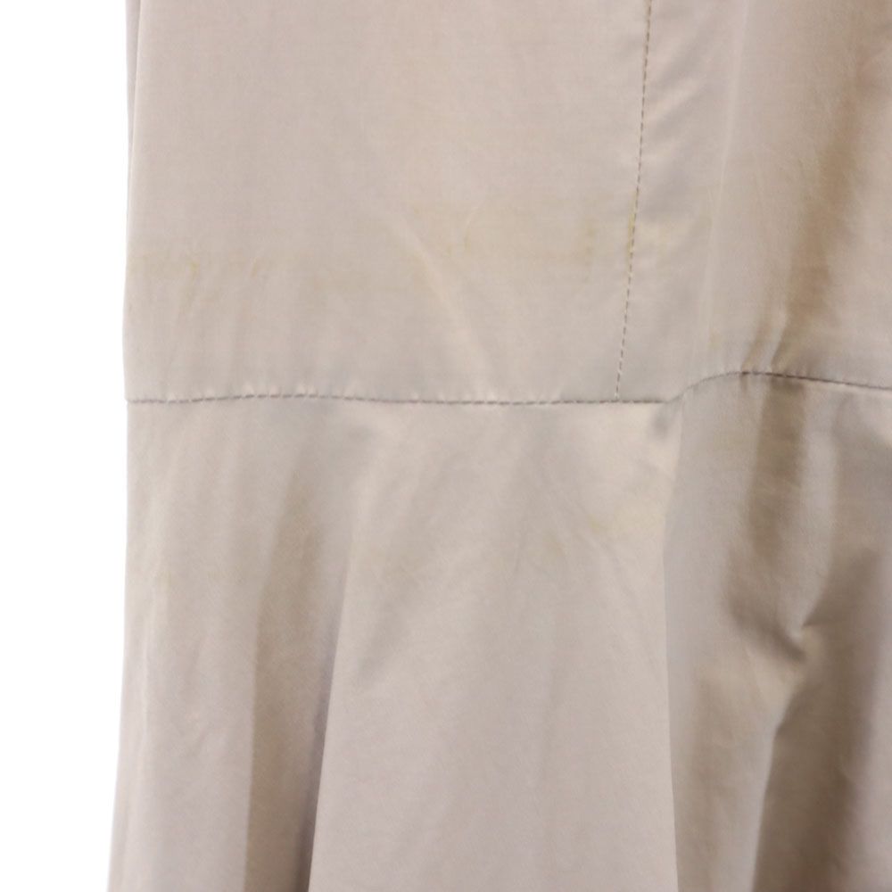 GIVENCHY ジバンシィ 半袖 スタンドカラー フレア 膝丈ワンピース 42 ベージュ系 レディース