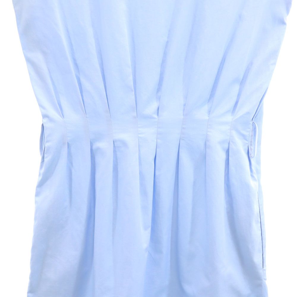 N_8 エンネオット イタリア製 ノースリーブ 膝丈ワンピース 38 ブルー系 レディース