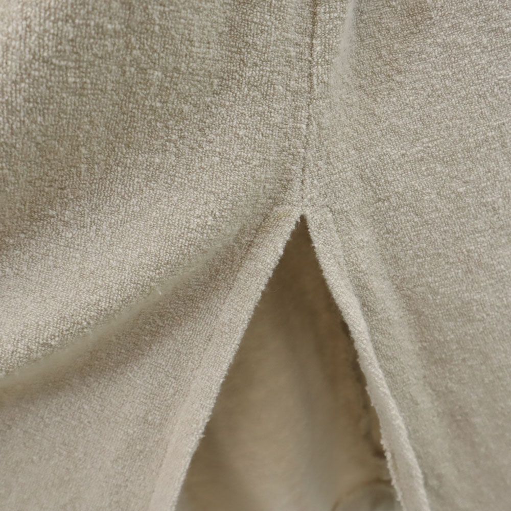 YOUNG&OLSEN ヤングアンドオルセン 日本製 ノースリーブ タオル地 スキッパーカラー 膝丈ワンピース 1 グレー系 レディース