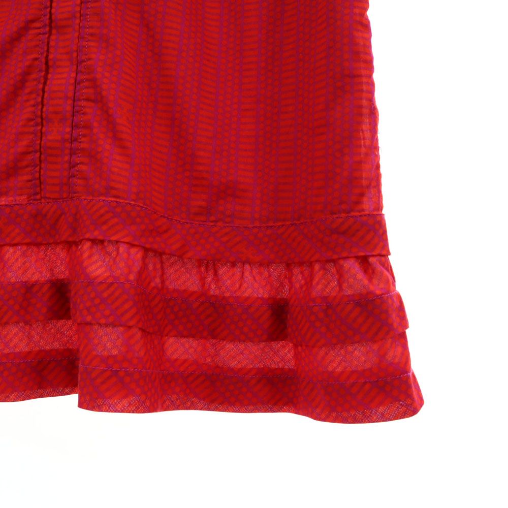 Tory Burch トリーバーチ 半袖 ミニワンピース 2 レッド系 レディース