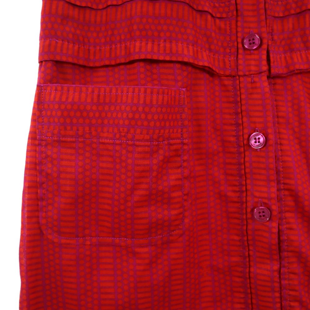 Tory Burch トリーバーチ 半袖 ミニワンピース 2 レッド系 レディース