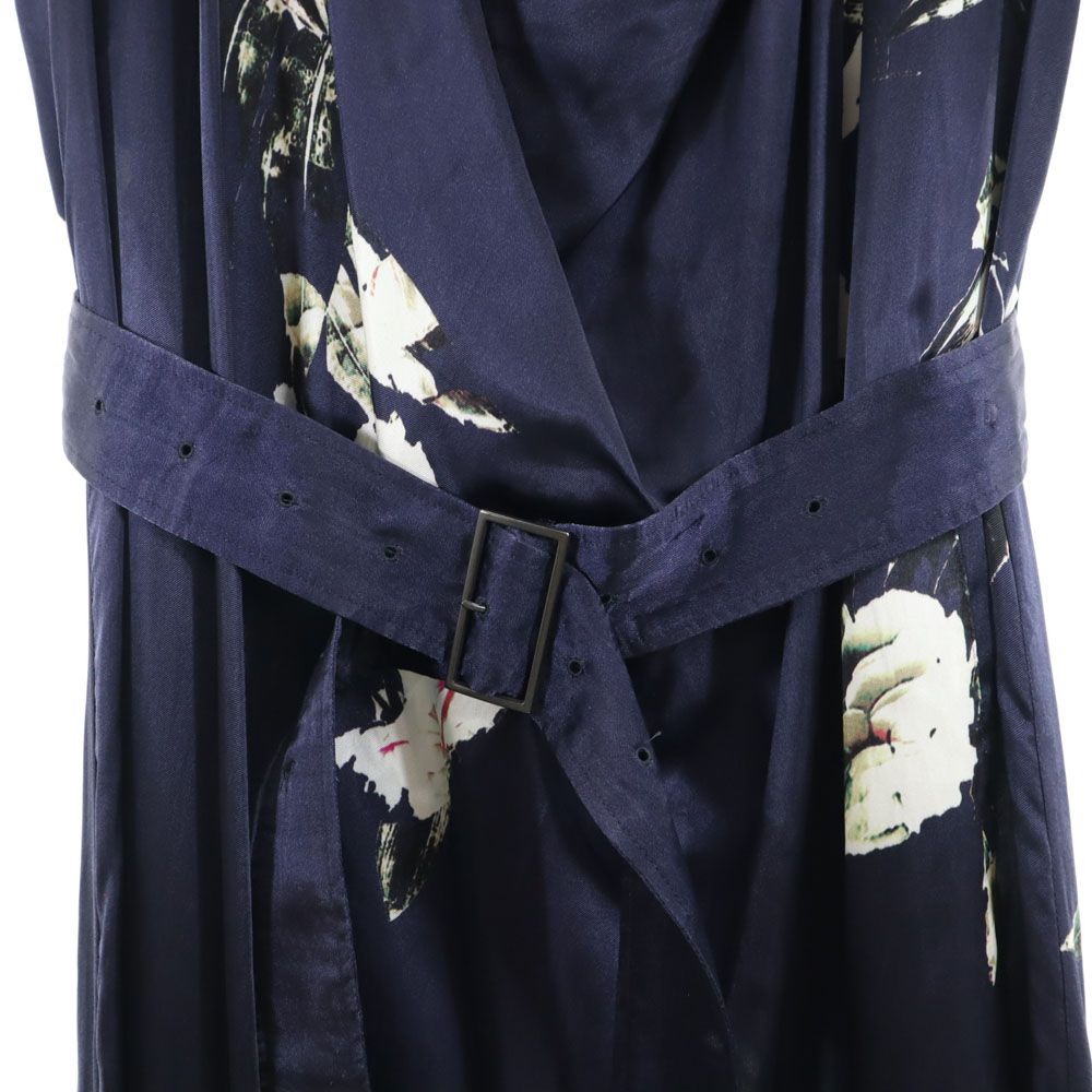 Y's ワイズ ノースリーブ ロングワンピース 1 ネイビー COMPOSITION:SEE ATTACHED LABEL レディース