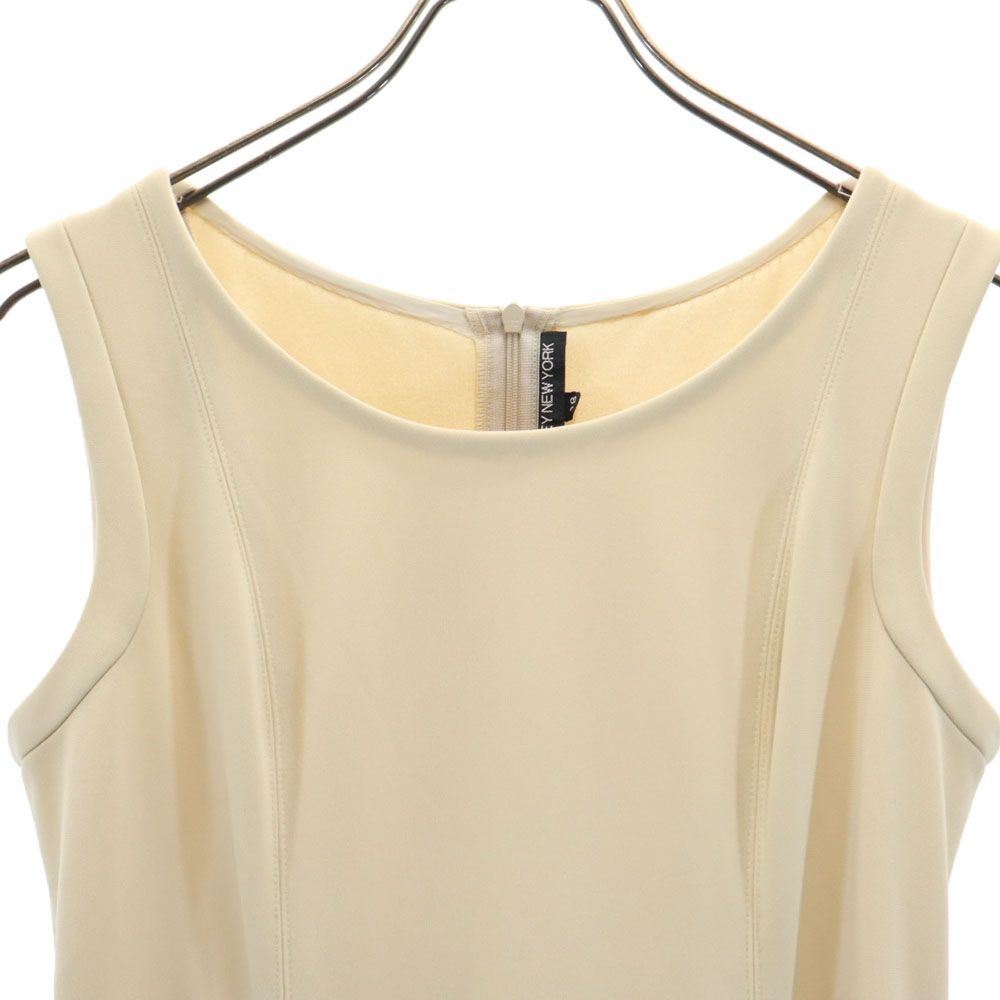 FOXEY NEW YORK フォクシーニューヨーク 日本製 ノースリーブ ロングワンピース 38 ベージュ レディース