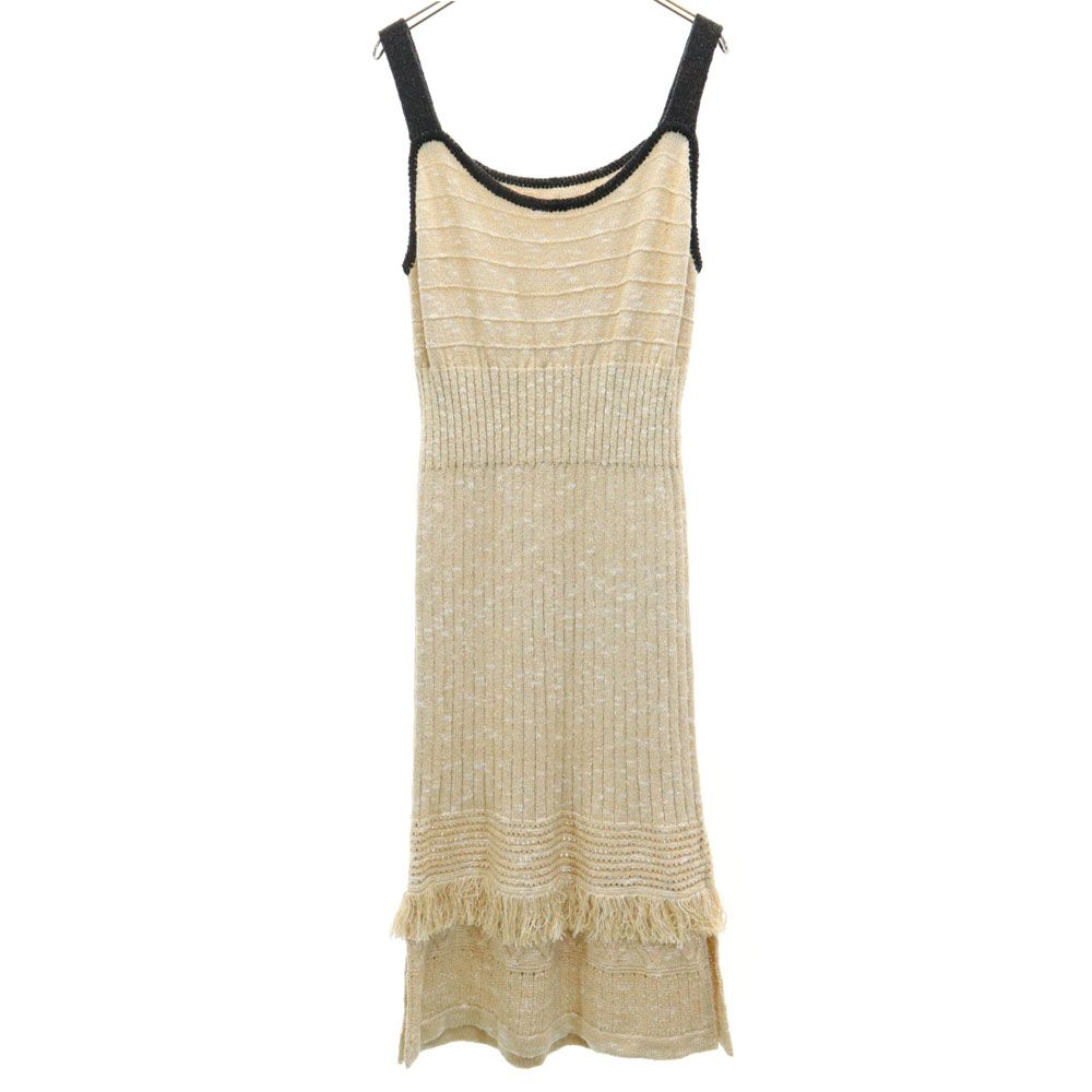 PUBLIC TOKYO パブリックトウキョウ ニット キャミワンピース FREE ベージュ系 レディース