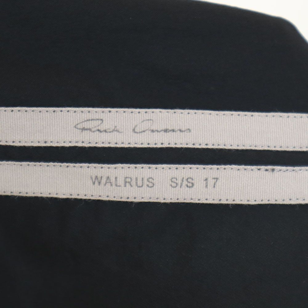 リックオウエンス イタリア製 シルクブレンド ノースリーブ 膝丈ワンピース 6 黒 Rick Owens レディース