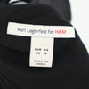 カールラガーフェルド × エイチアンドエム コラボ シルク100％ ノースリーブ ワンピース 4 黒 KARL LAGERFELD × H&M レディース