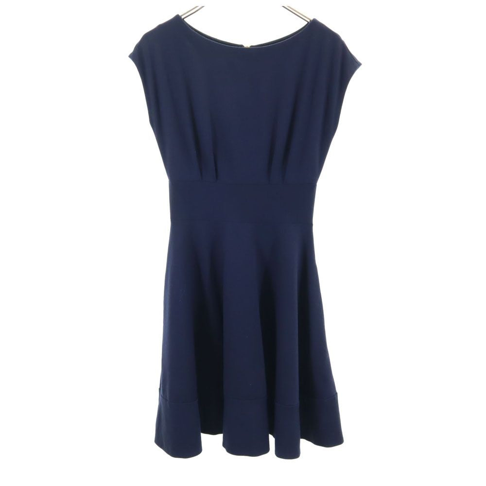Kate Spade ケイトスペード ノースリーブ ワンピース XS ネイビー系 バックジップ レディース