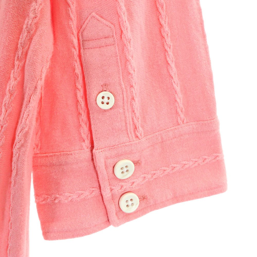 PEARLY GATES パーリーゲイツ 日本製 ストライプ ゴルフ 半袖 ボタンダウン ワンピース 1 ピンク フロントボタン レディース