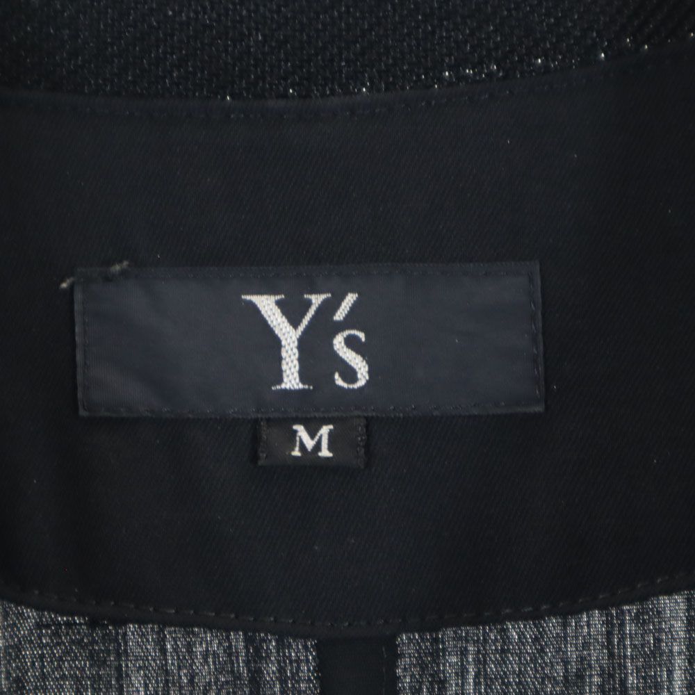 Y's ワイズ 80s 日本製 半袖 ロングワンピース M ブラック レディース