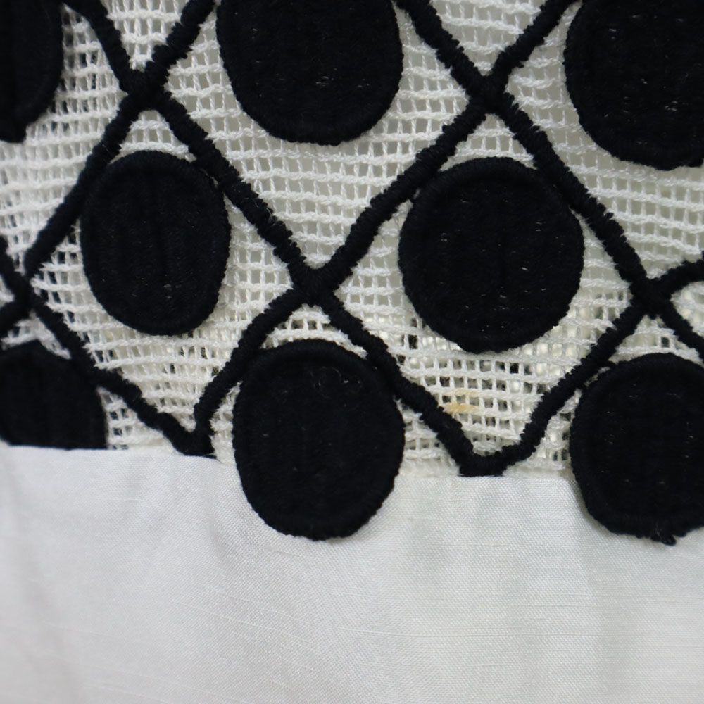 Pierre Cardin ピエールカルダン ノースリーブ 膝丈ワンピース 38 ホワイト レディース