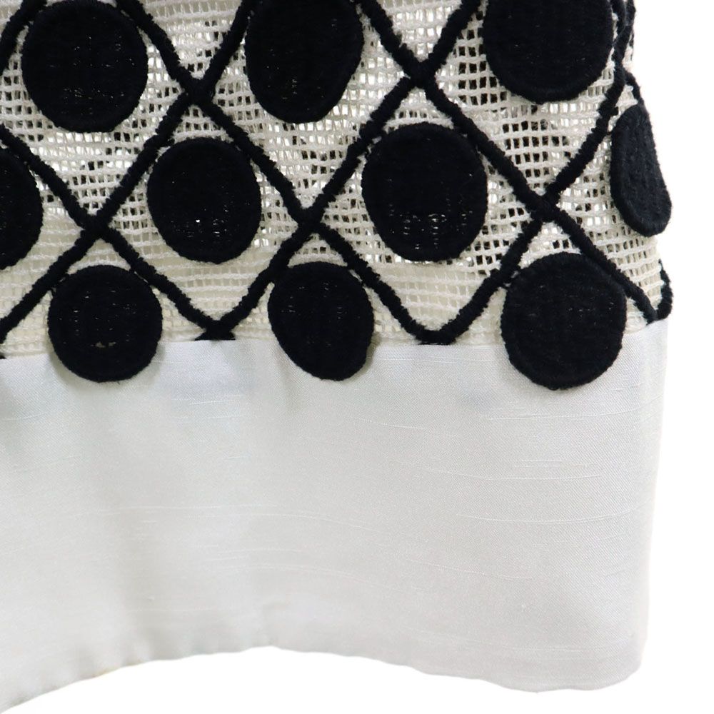 Pierre Cardin ピエールカルダン ノースリーブ 膝丈ワンピース 38 ホワイト レディース