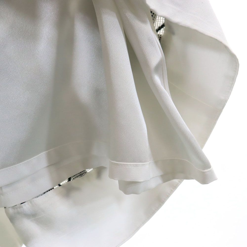 Pierre Cardin ピエールカルダン ノースリーブ 膝丈ワンピース 38 ホワイト レディース