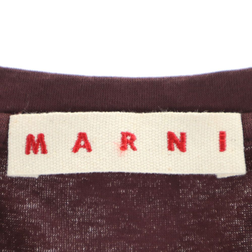 MARNI マルニ イタリア製 ノースリーブ ミニワンピース 38 ブラウン レディース