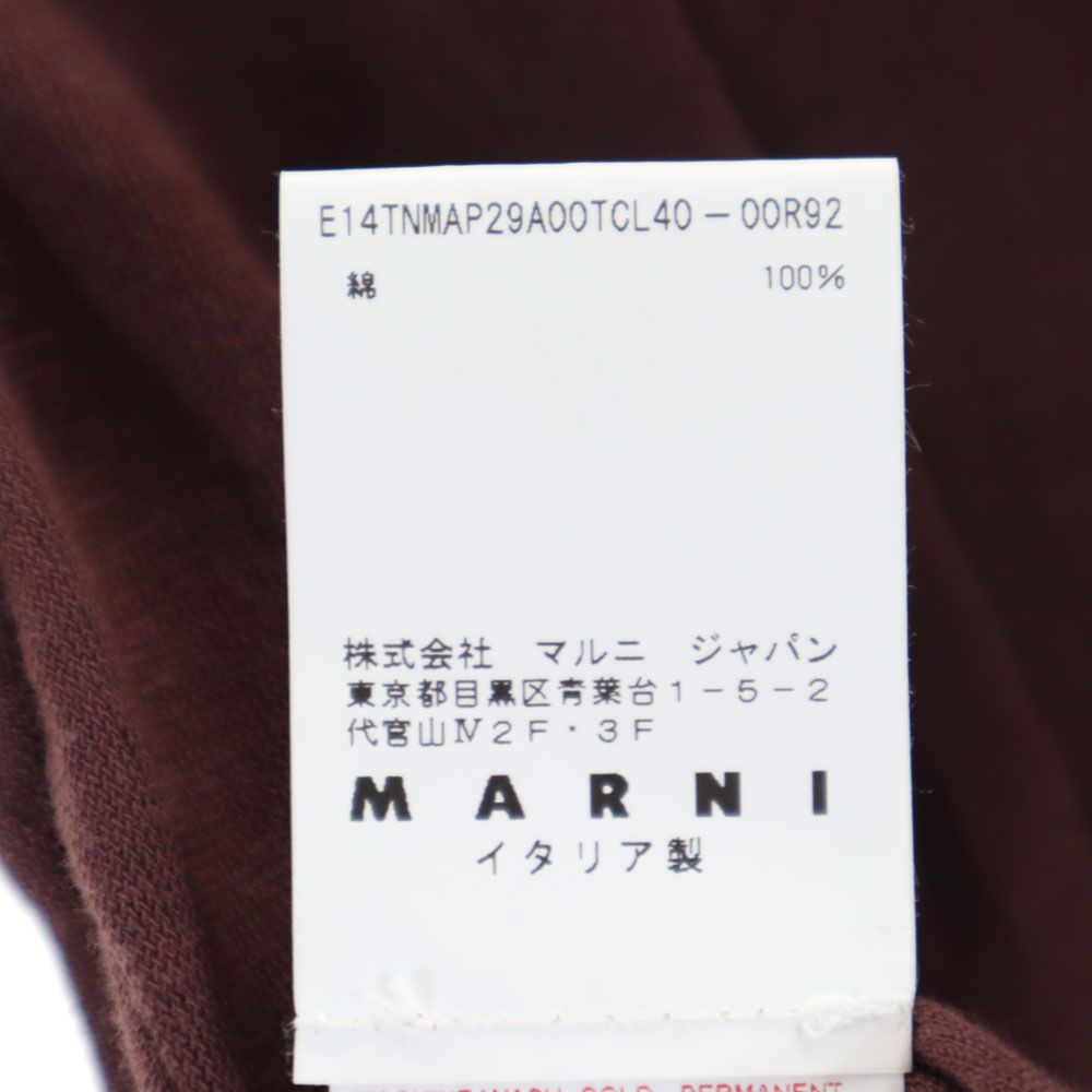 MARNI マルニ イタリア製 ノースリーブ ミニワンピース 38 ブラウン レディース
