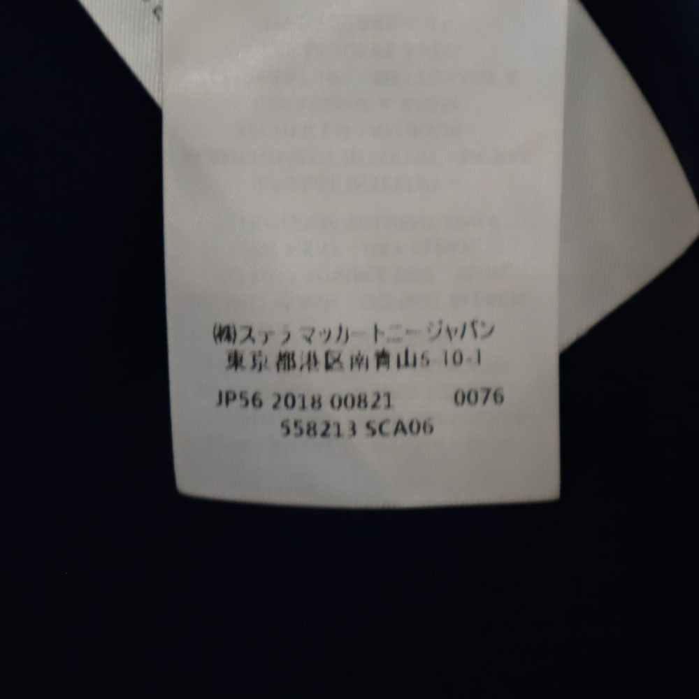 Stella McCartney ステラマッカートニー 未使用 半袖 ワンピース 42 ネイビー系 バックジップ タグ付き レディース