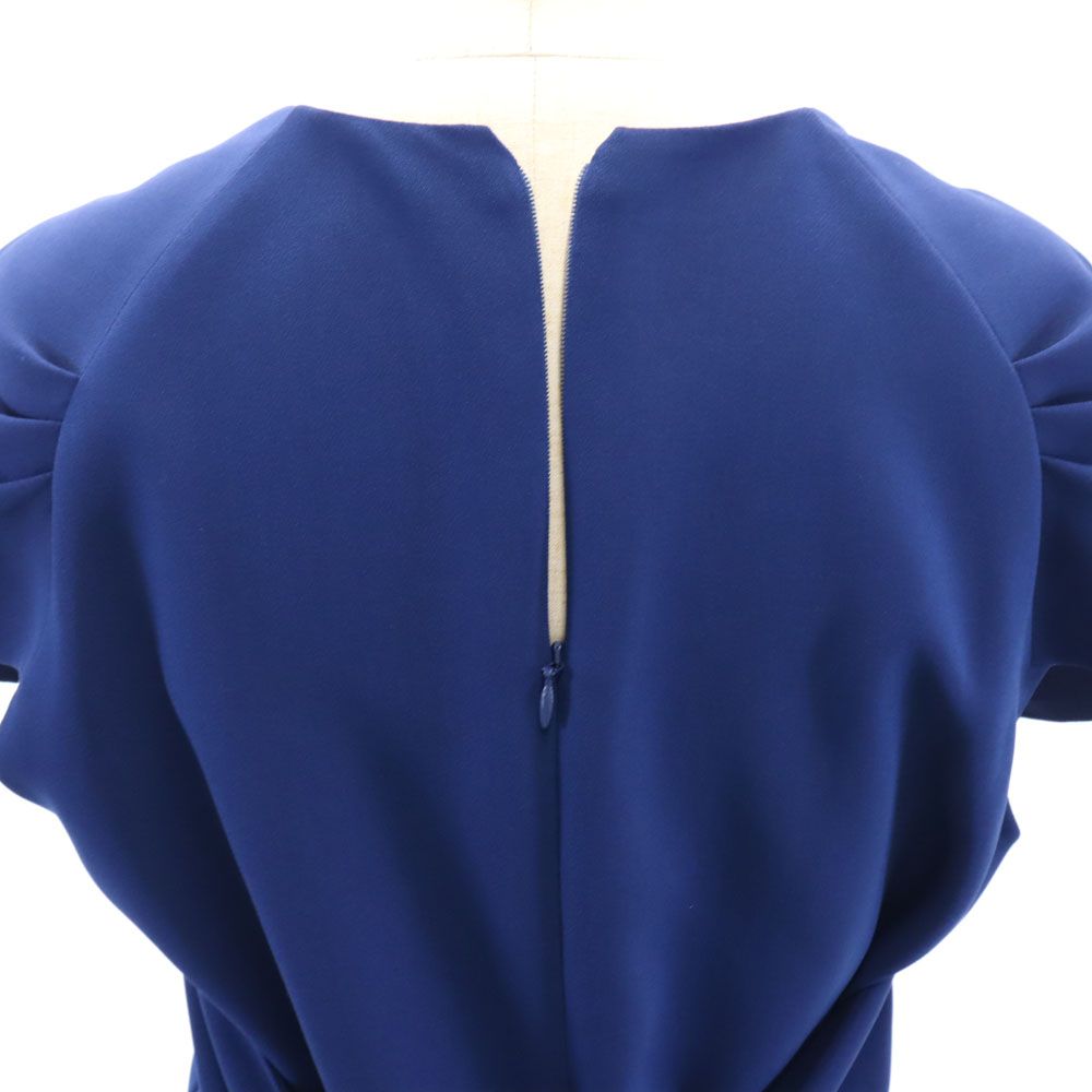 Stella McCartney ステラマッカートニー 未使用 半袖 ワンピース 42 ネイビー系 バックジップ タグ付き レディース