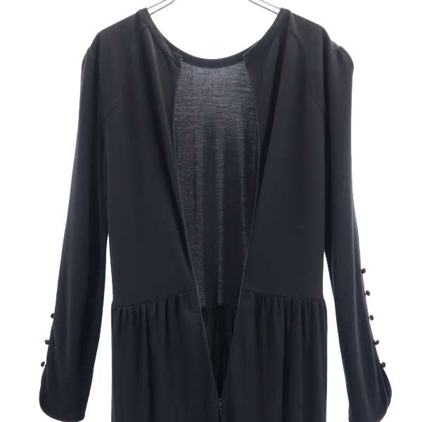 furfur ファーファー 長袖 ワンピース F 黒 レディース