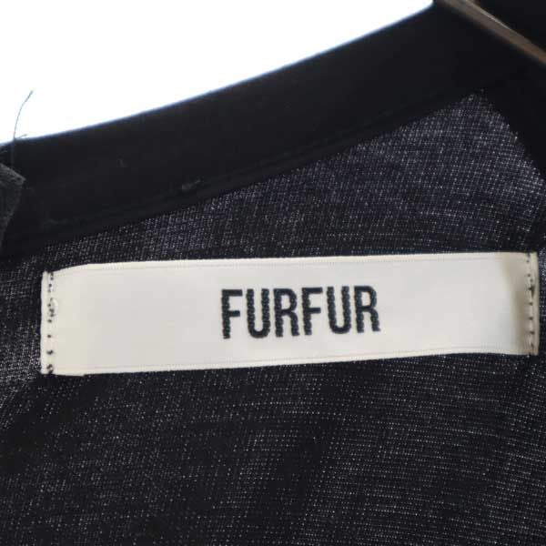 furfur ファーファー 長袖 ワンピース F 黒 レディース