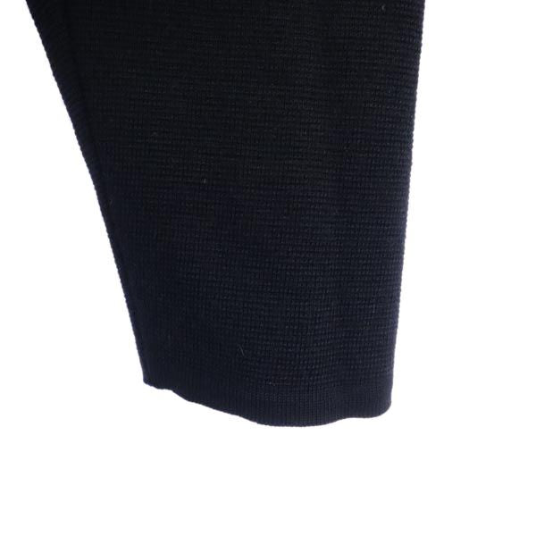 YVES SAINT LAURENT イヴサンローラン ウール 長袖 ワンピース M ブラック レディース