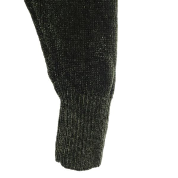 rovtski ロフトスキー ベロア調 ニット ワンピース F カーキ系 レディース