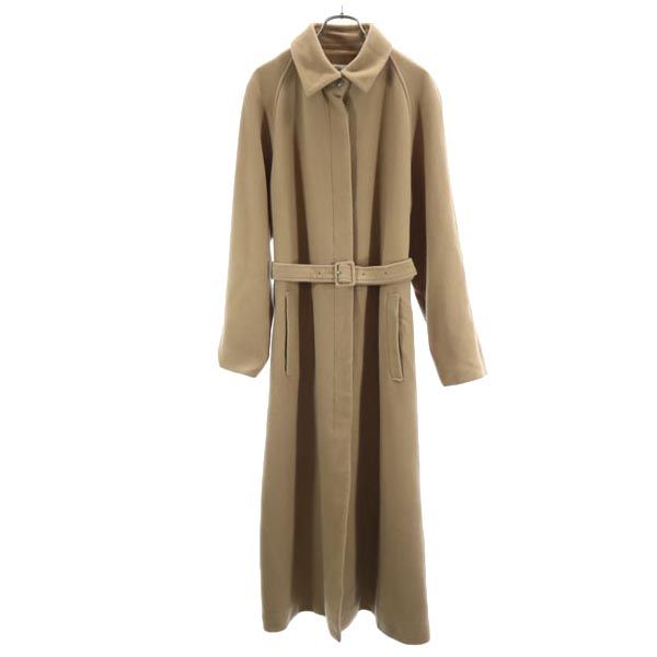 Calvin klein カルバンクライン ウール ステンカラーコート 9 ベージュ ウエストベルト付き レディース