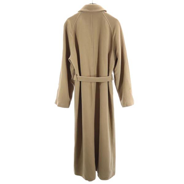 Calvin klein カルバンクライン ウール ステンカラーコート 9 ベージュ ウエストベルト付き レディース