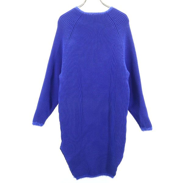 AMERI UNDRESSED アメリ 長袖 ニット ワンピース F ロイヤルブルー レディース