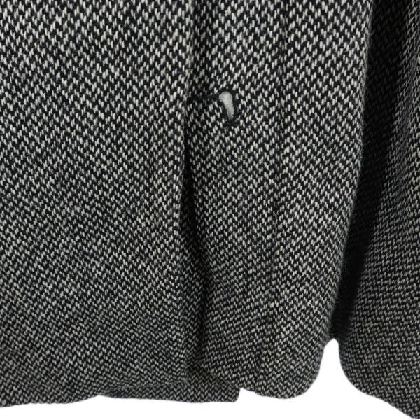 Mackintosh マッキントッシュ ウール トレンチコート 32 黒×白 レディース