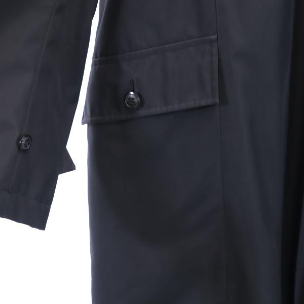 BURBERRY バーバリー 日本製 三陽商会 2WAY ステンカラーコート M 黒 中綿ライナー付き メンズ