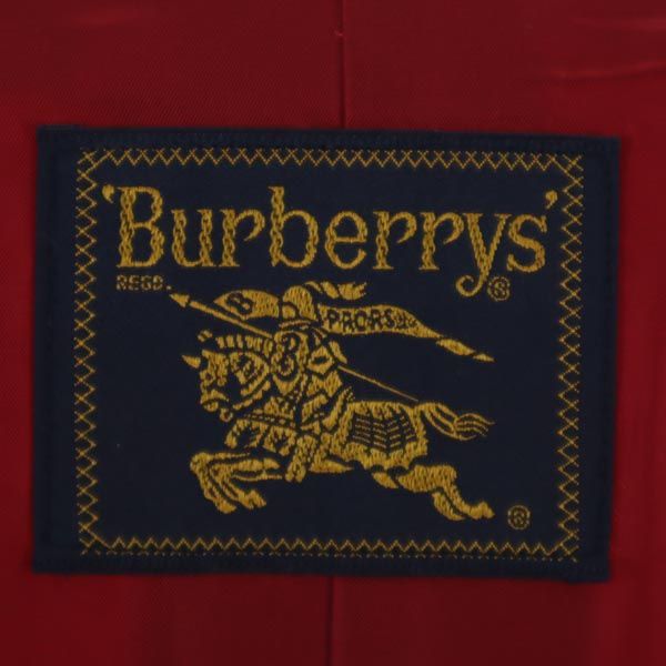 Burberrys バーバリーズ 90s オールド ステンカラーコート 9AR レッド レディース