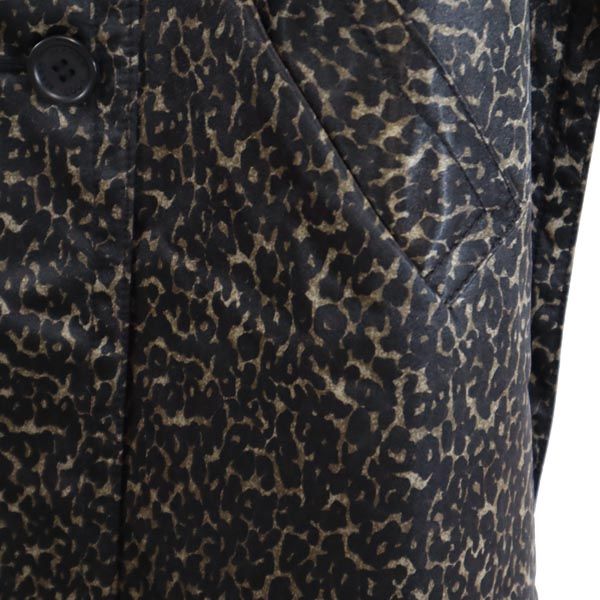 MARC JACOBS マークジェイコブス レオパード柄 トレンチコート 4 ブラウン系 レディース