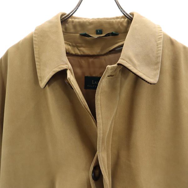 ローレンラルフローレン ステンカラーコート L ブラウン系 LAUREN RALPH LAUREN ライナー付き メンズ