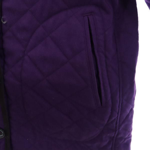 MACKINTOSH PHILOSOPHY マッキントッシュフィロソフィー 三陽商会 キルティングジャケット 40 紫 フード レディース