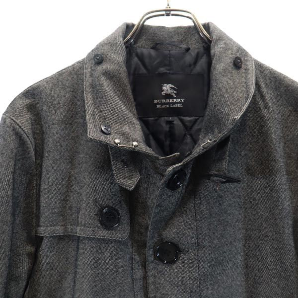 BURBERRY BLACK LABEL バーバリーブラックレーベル 三陽商会 トレンチコート L グレー系 裏キルティング メンズ